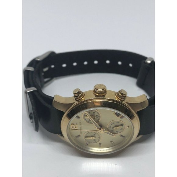 Michael Kors MK5384 Women\'s Black Leather Analog G main image 6
